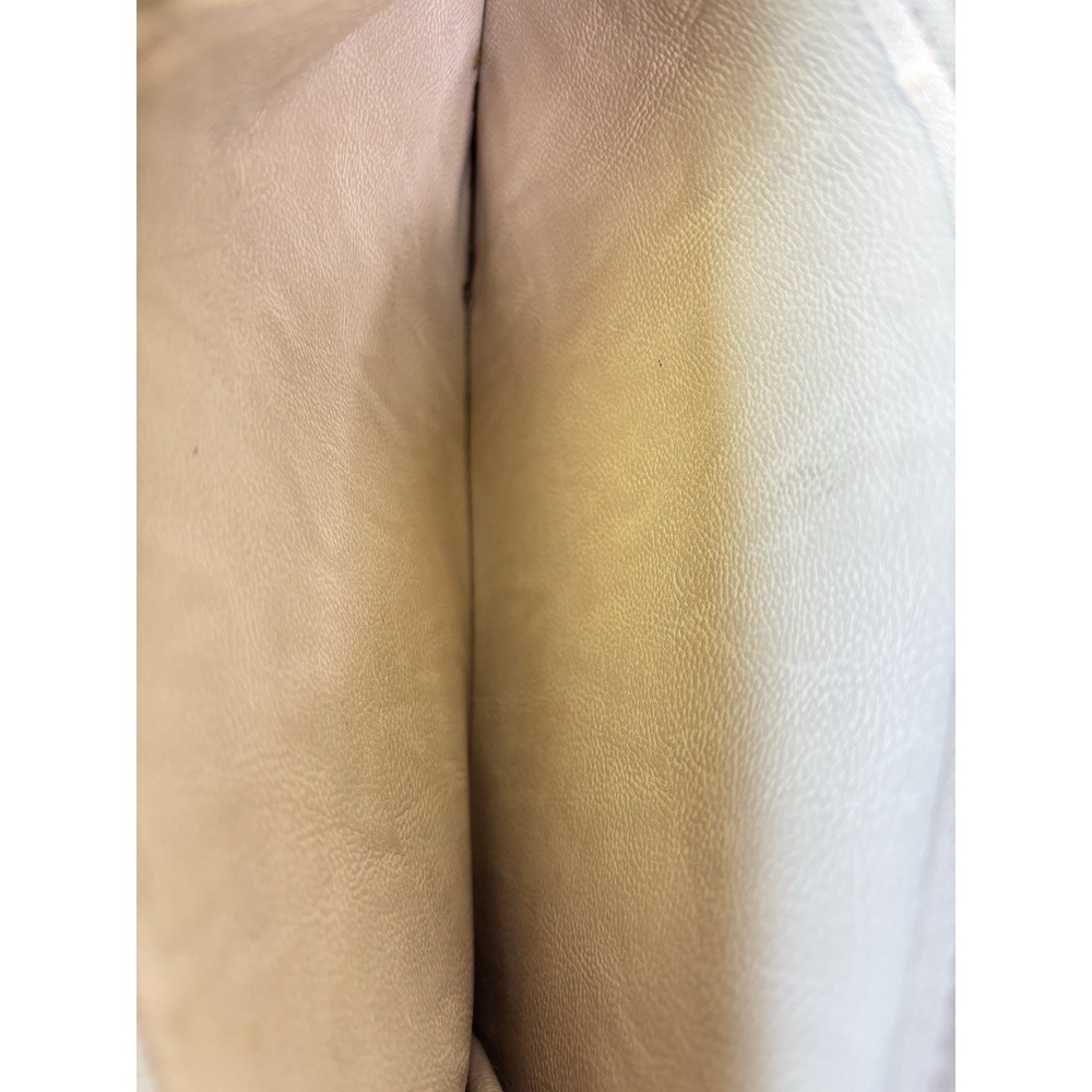 CALVIN‎ KLEIN Metallic Blush Powder Pink Vegan Faux Leather Zip Wristlet Clutch - Picture 6 of 6